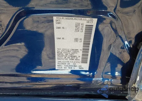 2024 Nissan Leaf Sv Plus z USA, uszkodzony, nr VIN 1N4CZ1CV7RC551592